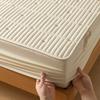 1pc Thicken Quilted Fitted Sheet For Double Bed Solid Color Cotton Anti-mite Bed Cover Fundas De Colchón King Mattress Cover180