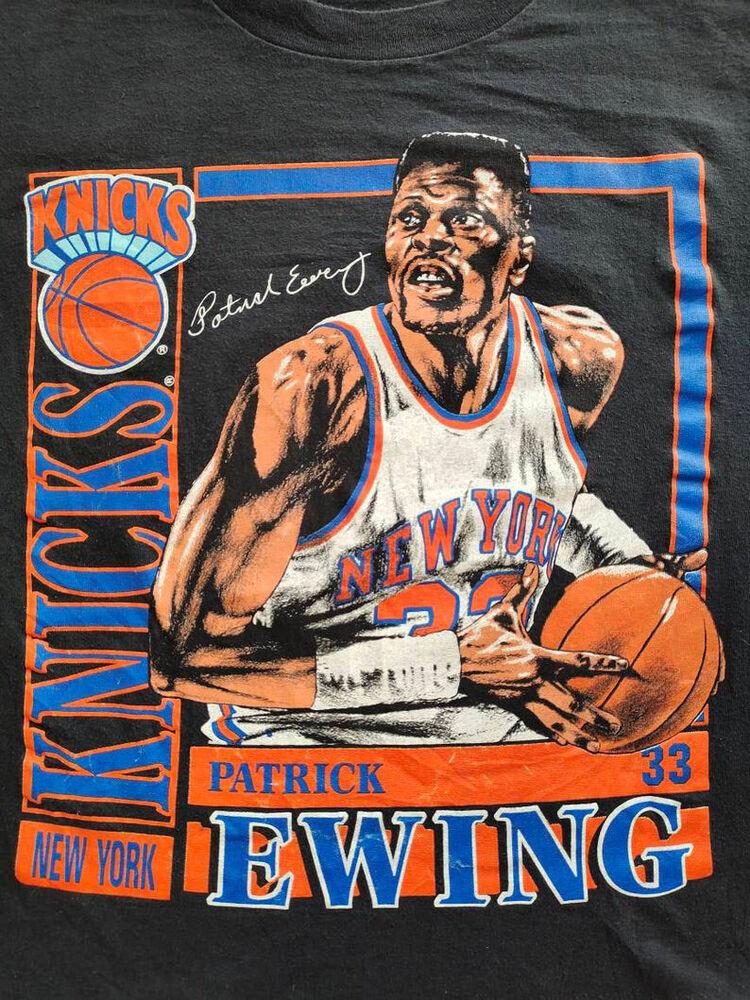 Патрик Юинг Мужская футболка Черная с коротким рукавом Все размеры от S до 5XL JJ3878 Унисекс футболка L