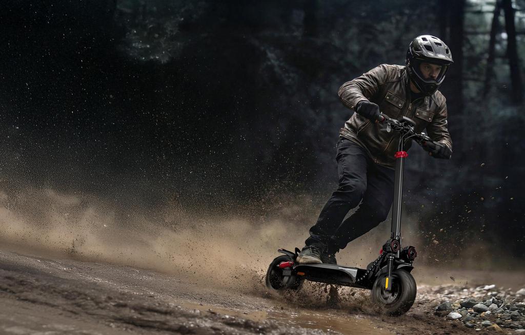 iScooter iX4 electric scooters powerful 800W LED 10" with app 48V15Ah for 40~45Km Off-road tires for adults 150KG