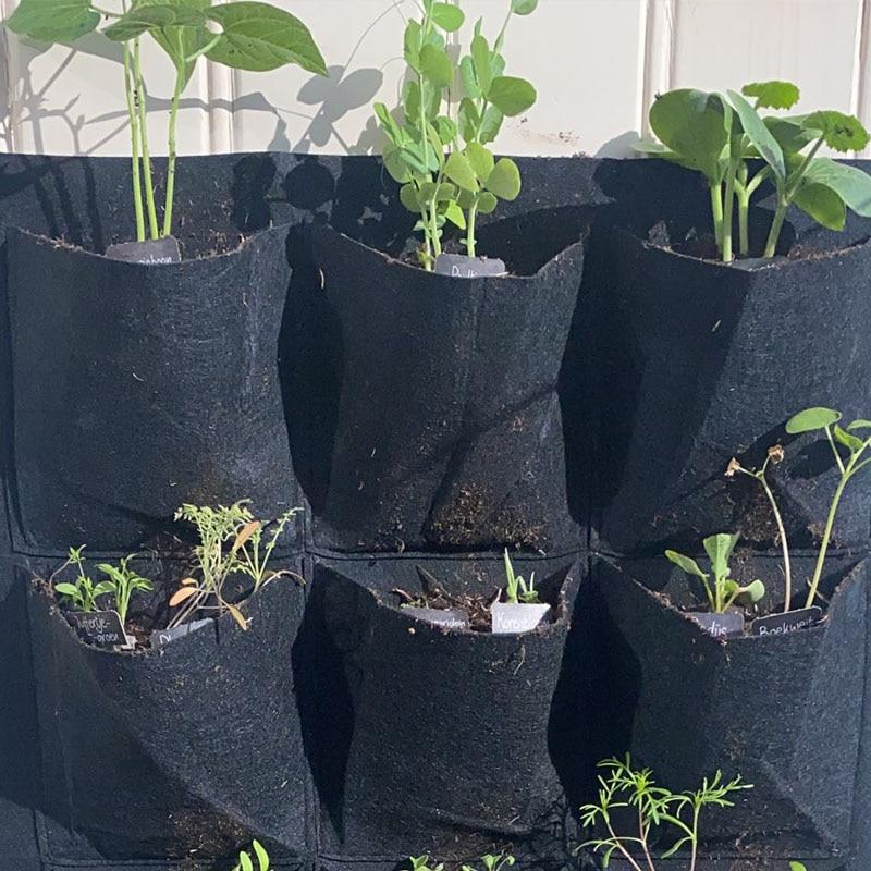 Pflanzbeutel Zum Aufhu00e4ngen, 64 Taschen, Pflanztasche, Vertikaler