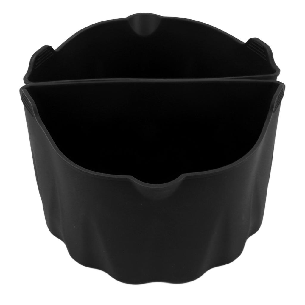 2Pcs Slow Cooker Liner 6‑7QT Silicone Cook Pot Divider Slow Cooker Cooking Liner for Home Restaurant Black