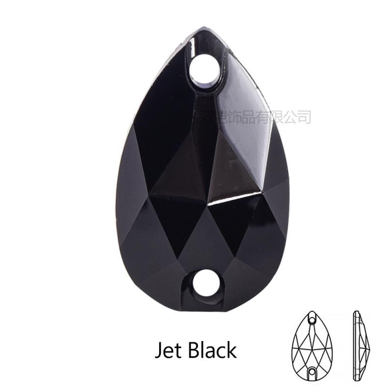 Resin Water Drop Flat Bottom Hand Sewn Drill, Silver Plated Bottom Double Hole Hand Sewn Flat Buckle Diy Clothing Luggage Accessories