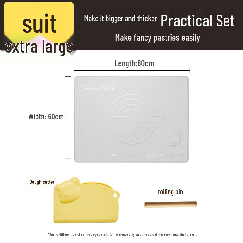 COOKER KING Antibacterial Silicone Kneading Mat Set
