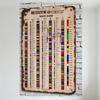 Placă Metalică Vintage cu Diagrama Codului Culorilor Rezistorilor, Decor de Perete Stil Retro Îmbătrânit pentru Entuziaști Electronici, Casă/Magazin Man Cave Ba