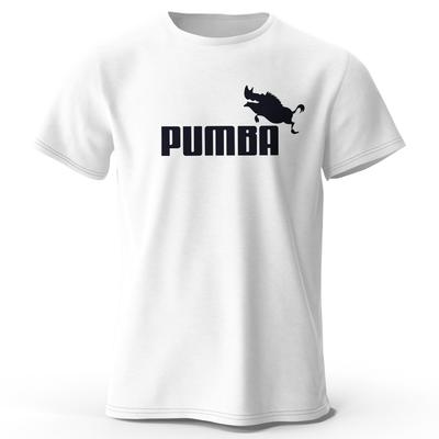 Vtipné Pumba Potlačené Pánske Tričko 100% Bavlna Nadrozmerné Vtipné Grafické Tričká pre Mužov Letné Vrchné Oblečenie