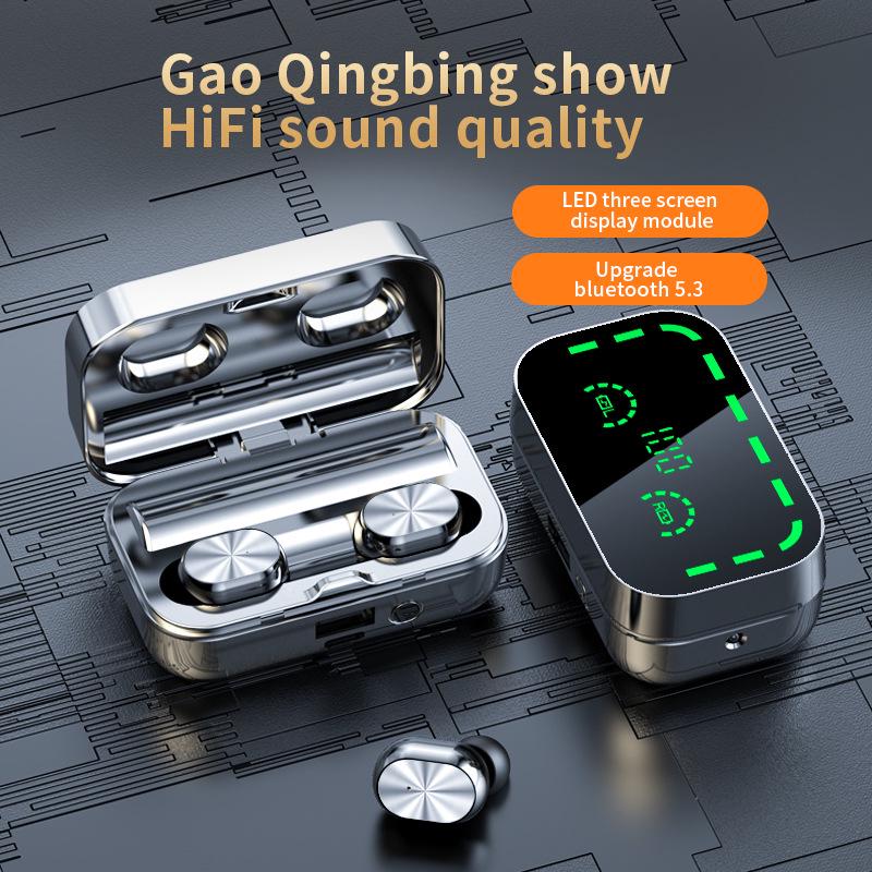 YD03 Bluetooth Headset with Smart Display & Type-C Charging