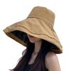 UV Sun Extra Wide UV Sunburn Black Chin Slimming Perfect for Cute G0113 [Karsaer] Women's Hat, Protection, Hat, Brim, Protection, Prevention, Coating,