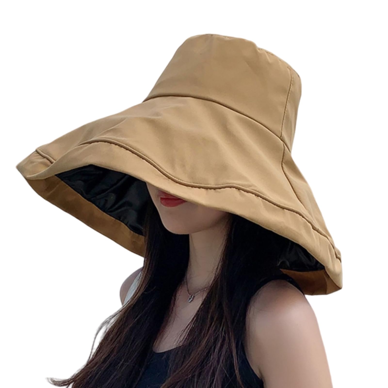 

UV Sun Extra Wide UV Sunburn Black Chin Slimming Perfect for Cute G0113 [Karsaer] Women s Hat, Protection, Hat, Brim, Protection, Prevention, Coating,