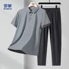 Men's Quick Dry Ice Silk Polo T-Shirt Set
