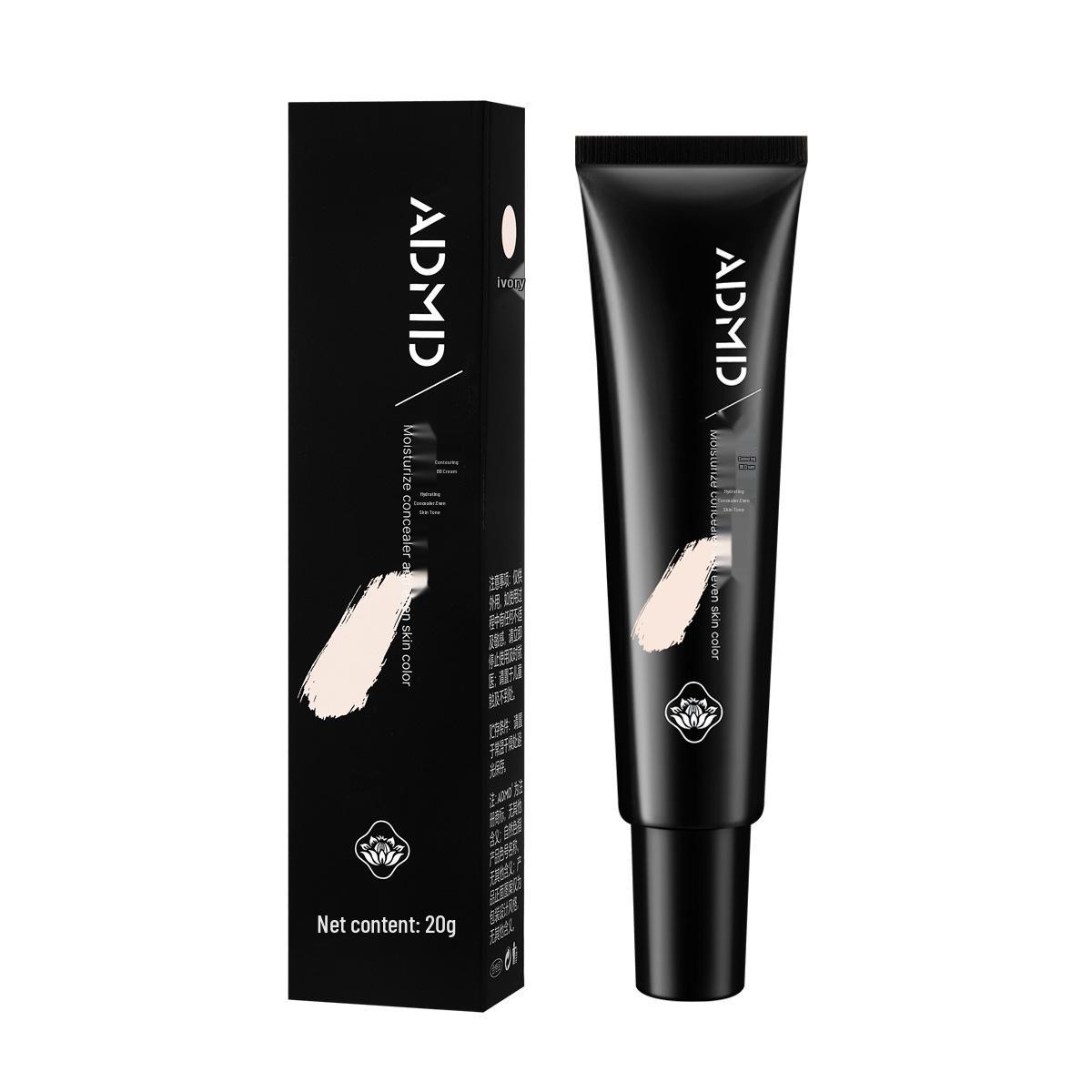 

ADMD BB-крем с эффектом обнаженной кожи: Не скатывающийся, увлажняющий, маскирующий, улучшающий цвет лица тональный крем. 20g белый/слоновая кость