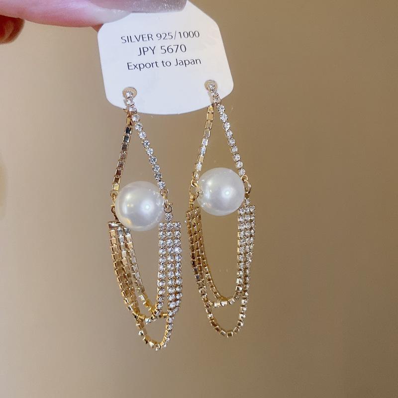Sweet Super Fairy Flower Fringed Earrings Internet Celebrity Temperament Girl Stud Earrings Earrings Korean New Earrings