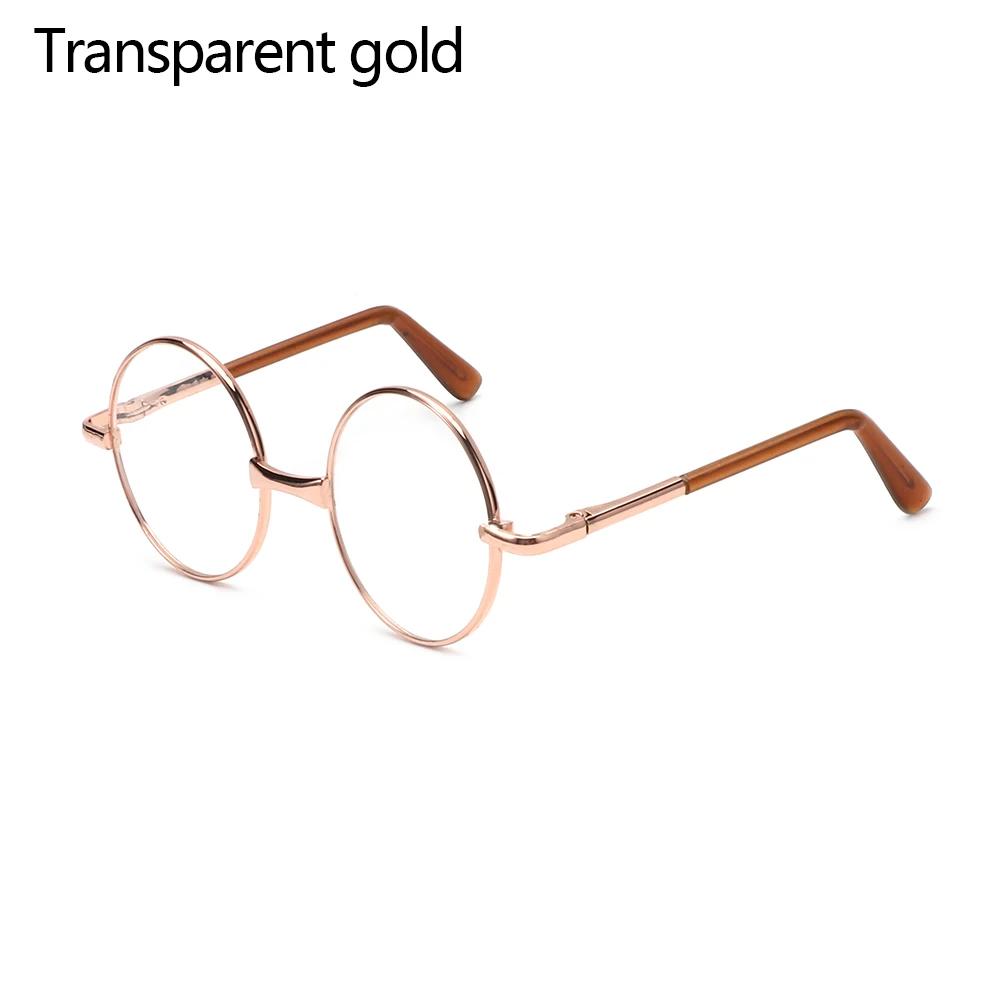 Dolls Clear Lens Round Frame Miniature Eyewear Eye Glasses Girl Toy Photo Props Toy Parts Dress Up Accessories Doll Accessories
