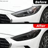 2 Pcs Performance Car Headlight Protective Film Front Light Black TPU Sticker For HYUNDAI ELANTRA GT Sport 2016- Accessories