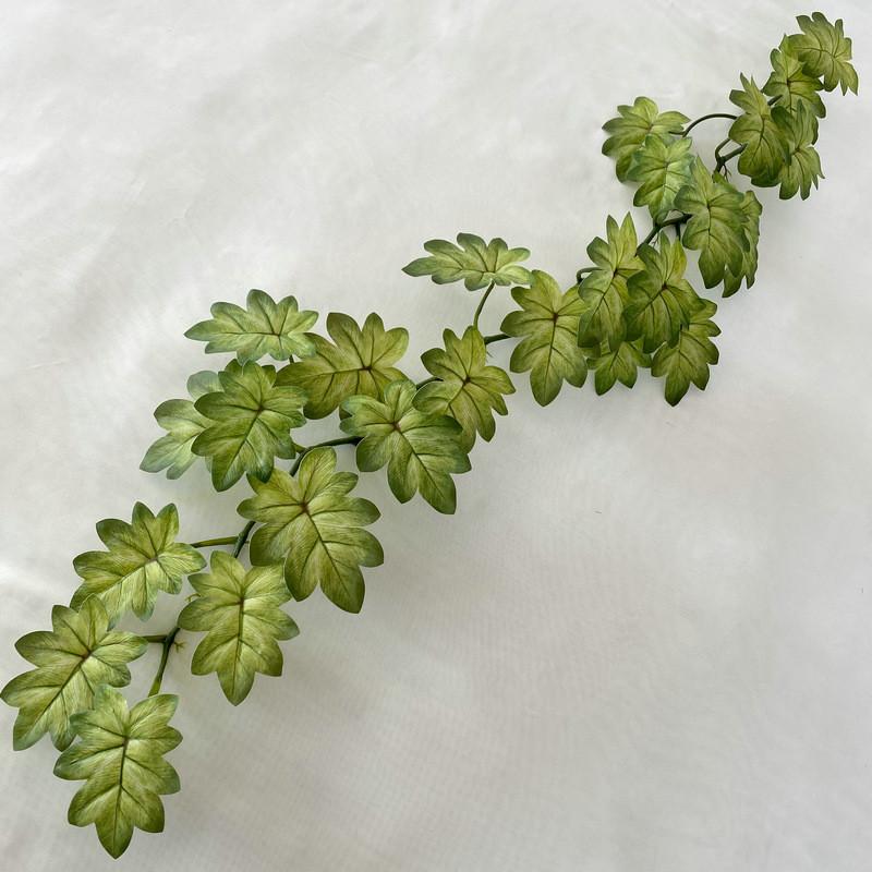 Liane de feuilles de bambou artificielles de 12 m pour la décoration intérieure et comme accessoire de photographie