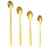 Elegante Edelstahl-Löffel für Desserts, Kaffee und Honig - Design mit Vogelnester-Tremella, Perfekt für Hochzeiten