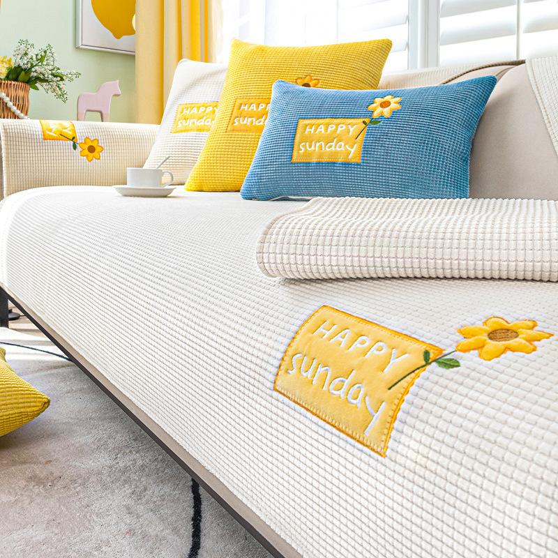

Sofa Cover All-Inclusive Universal Cover Sofa Towel Full Covered Cover Cloth Sofa Cover Sofa Cushion Four Seasons Universal Sofa Cover Cover 70*70cm