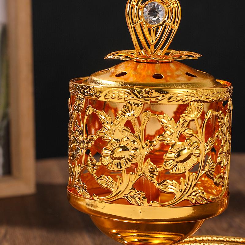 Retro Exquisite Incense Burner Aromatherapy Sandalwood Burner Ornament Handheld Incense Burner Home Desktop Decoration