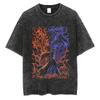 Washed Anime Naruto Graphic Oversized T Shirt Men Women Streetwear Harajuku T-Shirt Heavy Cotton Female Male Short Sleeve Tshirt