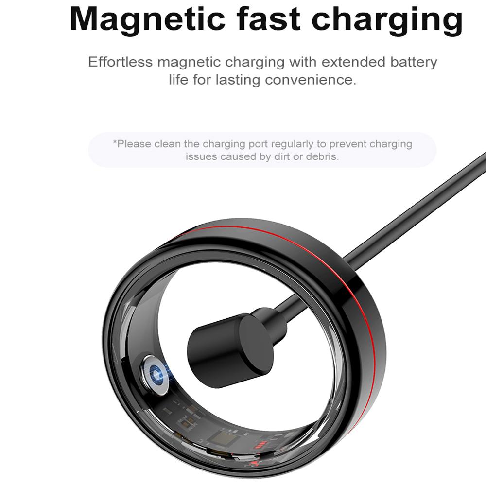 Smart Ring Herzfrequenz Blutsauerstoff Blutdruckmessung Männer Frauen Fitness Tracker Sport IP68 Wasserdicht Bluetooth Ring