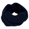 Prodigal Cashmere Rib Knit Long Snood 100% (Free Size, Navy)