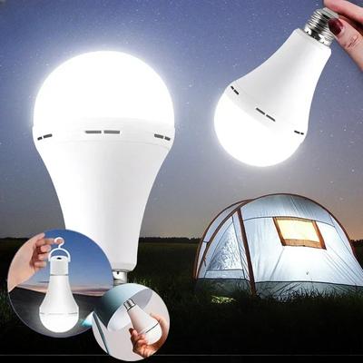 Rechargeable LED Bulb Energy-Saving Super Bright Wireless Lighting Lamp Street Vendor Camping Emergency Screw Base Globe Light