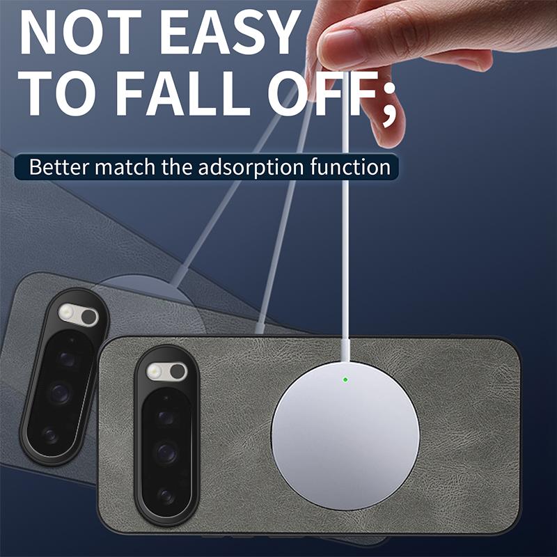 Sheepskin Vintage Magnetic Leather Soft Case For Google Pixel 6 7 7A 8 9 10 Pixel 10 Pro XL Silicone Bumper Matte Phone Cover