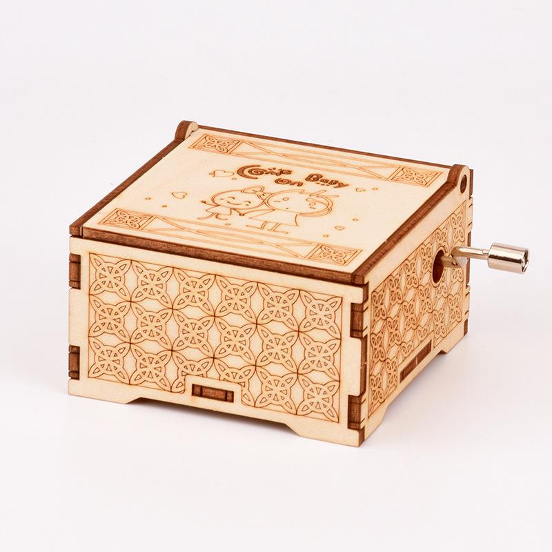 

FEOOE креативные деревянные детские развивающие игрушки, внешняя торговля, деревянные 3D головоломки, классическая музыкальная шкатулка для взрослых CJ