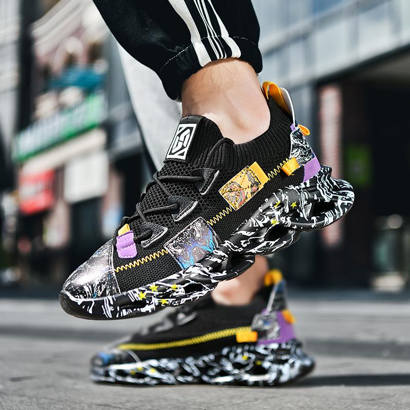 Men's Basketball Shoes Cushioned Breathable Sneakers Train Athletes Gym Sport Shoe Casual Non-Slip Footwear Comfortable Sneakers