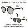 Crown Panto Sunglasses for Men and Fashion Comes with Green F (Eight) Women, Photochromic, Polarized, Glasses, Case, Black/Light