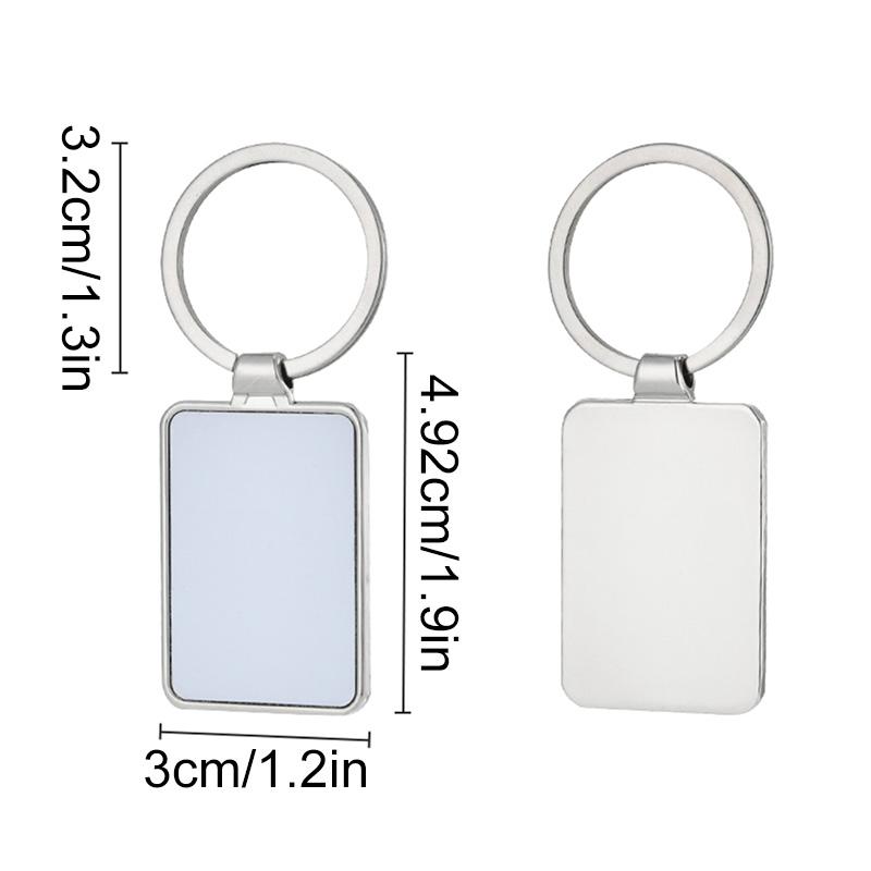 

1PC Photo Keychain for Birthdays Blanks Keychains Personalised Key Rings Anniversaries Metal Sublimation