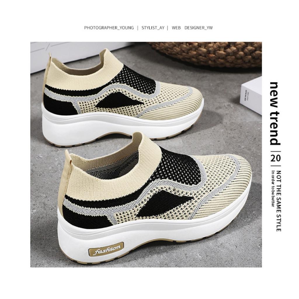 Thick Soled Women's Shoes, Classic Sponge Sole Casual Shoes, Versatile Height Increasing Shoes