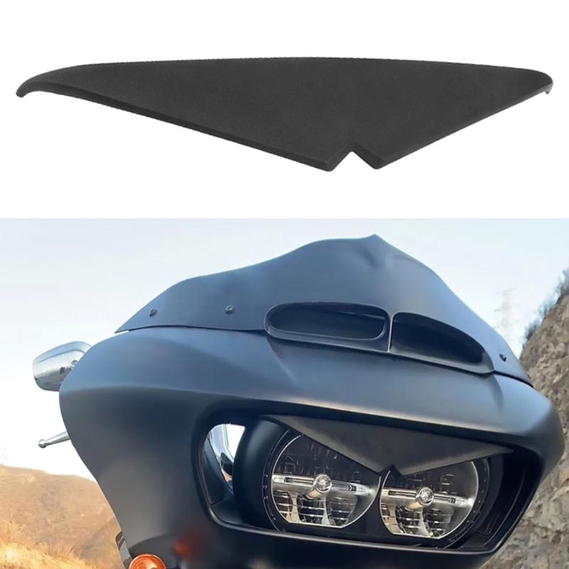 Motorcycle Front Headlight Trim Motorbike Accessories Upper Tip Cover Headlamp Eyelid Sticker for Road CVO Glides 15-20