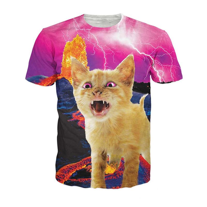 

Crazy Funny Animal Pattern 3D Printed T-shirts Hip Hop Streetwear Crewneck Short Sleeved Men s and Women s Unisex T-shirts 6XL