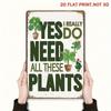 Metall Wandkunst Pflanze Liebhaber Geschenk Garten Dekoration Poster