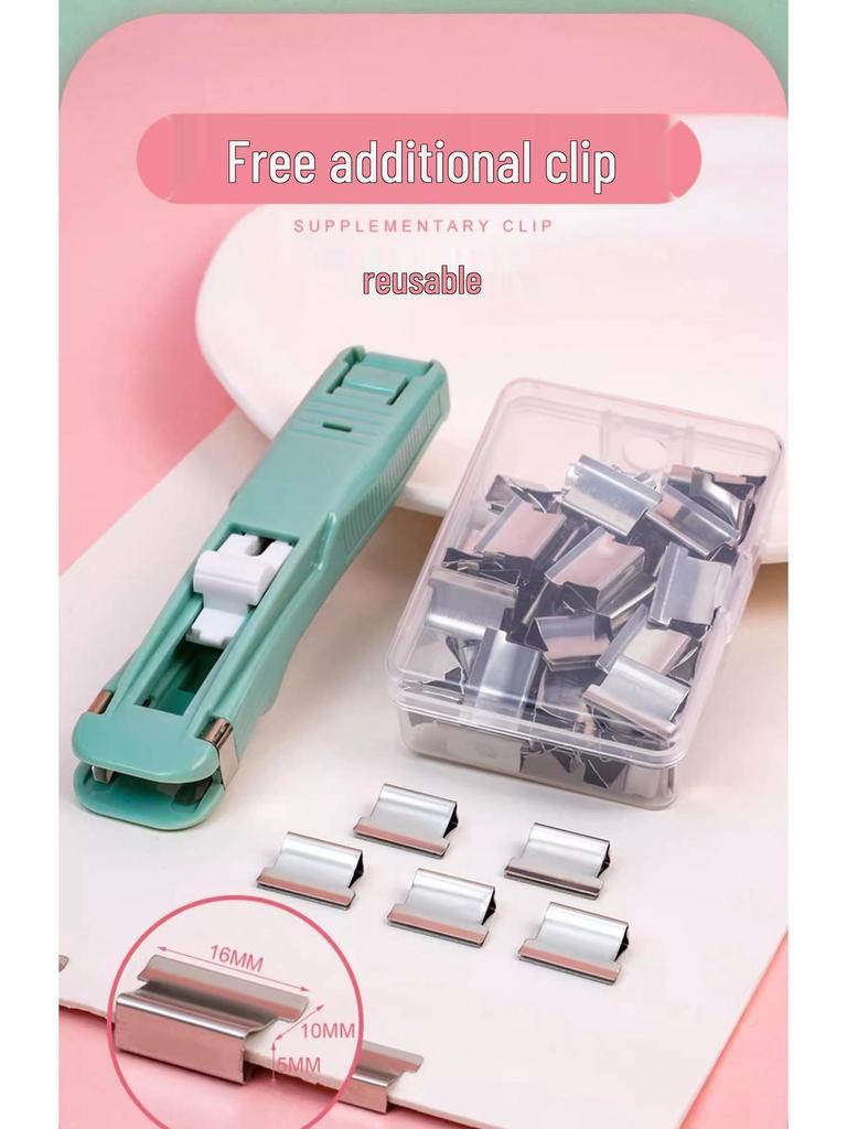 Staple-Free Clip: Metal Pins for Fixing Papers, Stationery, Test Papers, Receipts, and Books