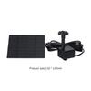 Solar Aquarium Wave Maker Easy Installation with 6 Nozzles Water Pump Filter Multifunctional Decorative Props for Outdoor Garden