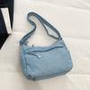 Denim Vintage Shoulder Bag Women Embroidered Cat Crossbody Bag