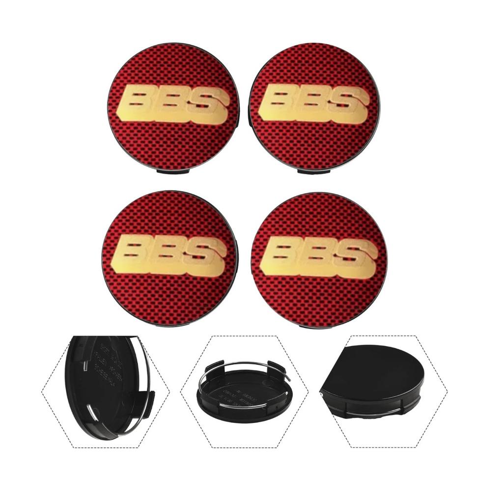 4 Pezzi 65mm Emblema Logo BBS Distintivo Tappi Centrali Ruota Auto Copriruota Cerchioni Coprimozzo Auto