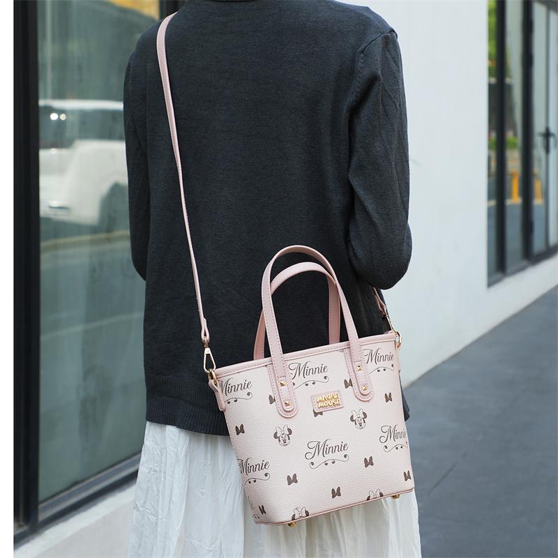 New Disney Minnie Series Synthetic Leather Shoulder Bag, Crossbody Bag, Handbag Regular Women's Pink DHF22691-BA