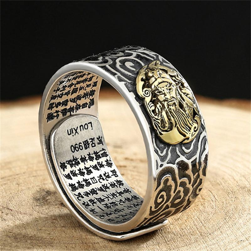 

Ретро облака Дракон Будда кольцо с пестиком мужские аксессуары на палец Lucky Wealth Animal Pixiu кольцо для мужчин подарок бойфренду