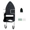 Multipurpose Ironing Board Rack Featuring Hook for Laundry Room Organization