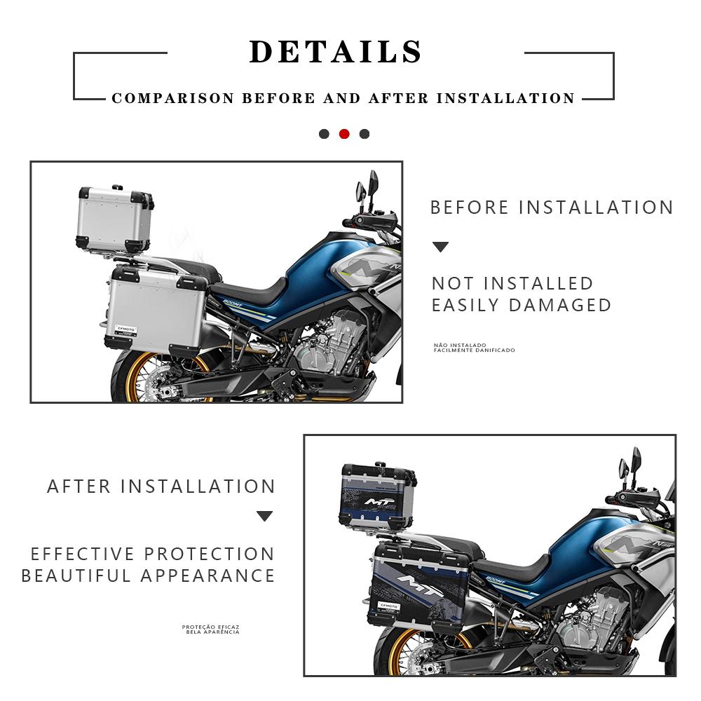 800MT Zubehör Gepäck Motorrad Aufkleber-Set Koffer Aufkleber Für CF MOTO 800 MT 800MT 2022 2023 2024