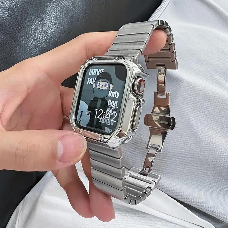 Metal Band For Apple Watch 46mm Strap Stainless Steel Watchband For Iwatch Series 11 10 Ultra 49mm 42/44/45/40mm Business 2028