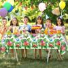 4 Pack Tropical Flower Tablecloth Hawaiian Luau Tablecloths Floral Butterfly Table Cloth Summer Beach Pool Kids Birthday Table Cover Supplies 51 X