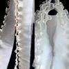 2 Yard Flounce Wave Lace Fabric 12cm Wide Pleated Ruffle Lace Fabric New Pleat Mesh Organza
