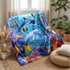 Underwater Fantasy World 4 Theme blanket Lightweight Warm Flannel Blanket Decorative Throw Blanket for Home Decoration