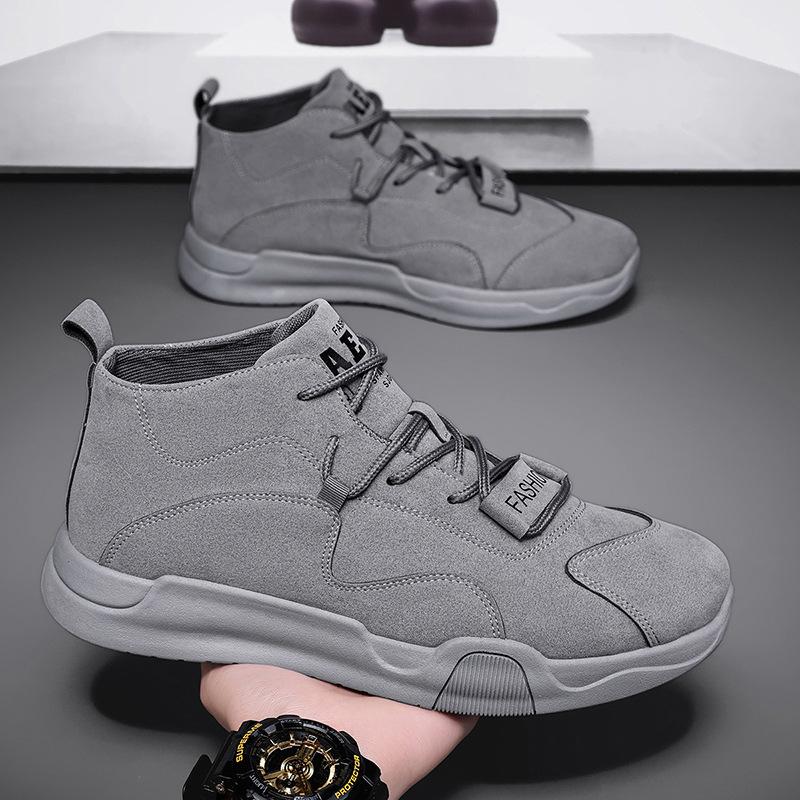 

Spring and summer trendy shoes sports and leisure shoes men s Korean version British board shoes fashion men s shoes new 44