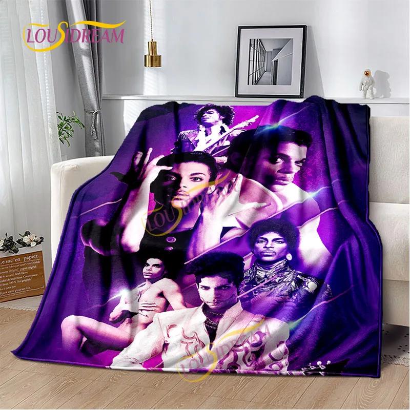 American all-round singer Prince Rogers Nelson printed DIY lightweight home thin sofa cover home office casual thermal blanket 75X95CM