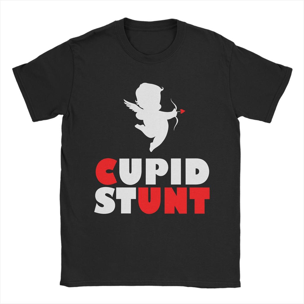Mens TShirt Cupid Stunt Funny Sarcastic  Leisure Cotton Tees Short Sleeve  T Shirts O Neck Clothes Adult