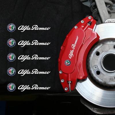 For 159 Giulietta Giulia Mito Stelvio Brera Spider Car Goods Brake Caliper Badge Sticker Decoration Sticker Decal